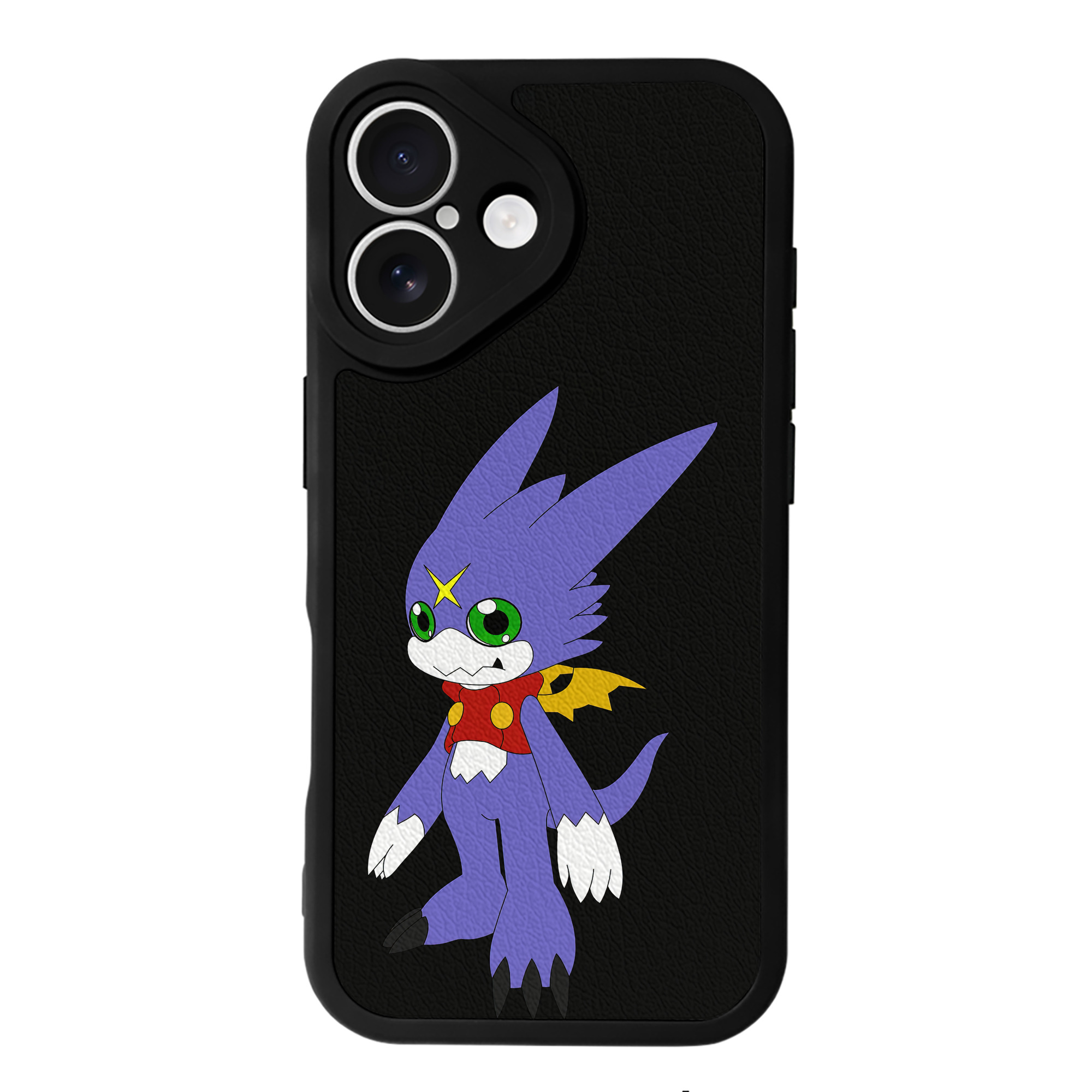 （画像用） Digimon デジタルモンスター/デジモン 【iPhone 16シリーズ対応】シリコンスマホケース（レザー調） 材質：シリコン